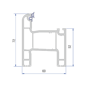 Smooth sliding UPVC doors for balconies